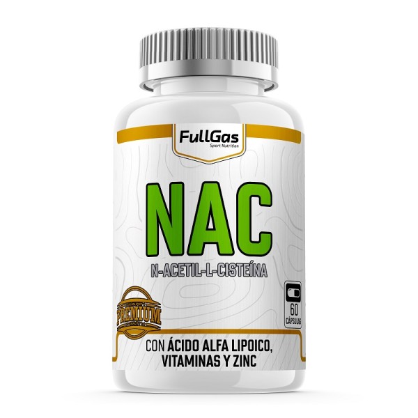 NAC - N Acetil L Cisteína - 60 cáps