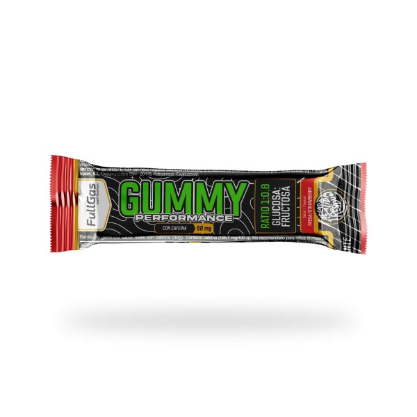 Gummy Performance - Ratio 1:0,8 - Fresa - 50 mg cafeína